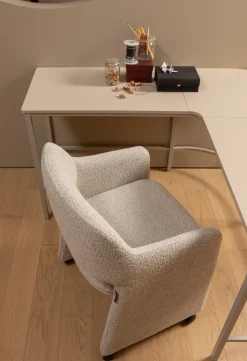 Eetkamerstoelen Met Armleuning-WOOOD Lyric Eetkamerstoel Greige