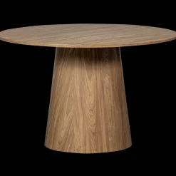 Ronde Eettafels-WOOOD Maan Eettafel Walnut