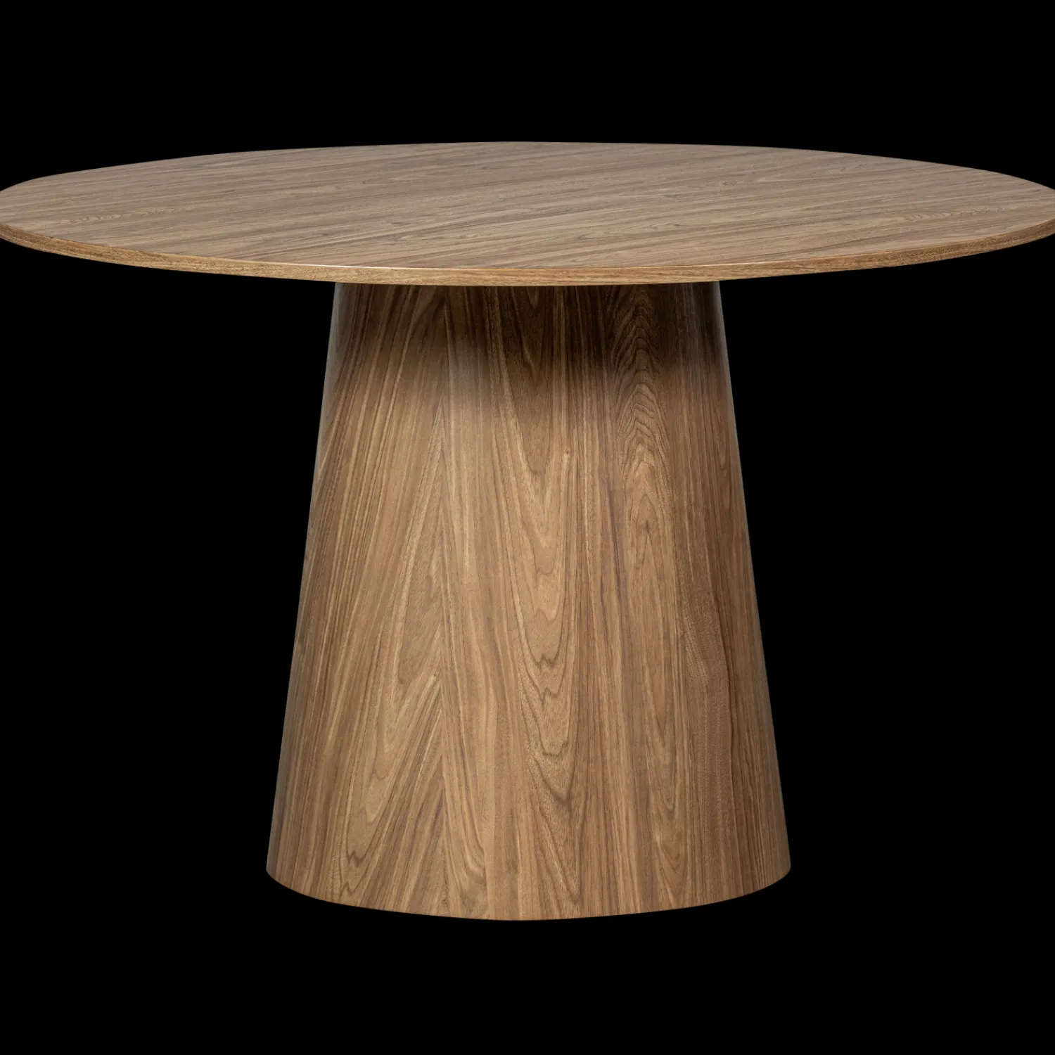 Ronde Eettafels-WOOOD Maan Eettafel Walnut