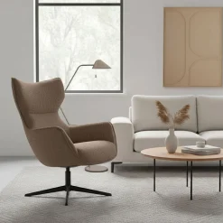 Relaxfauteuils-Eijerkamp Collectie Maarten Relaxfauteuil Taupe