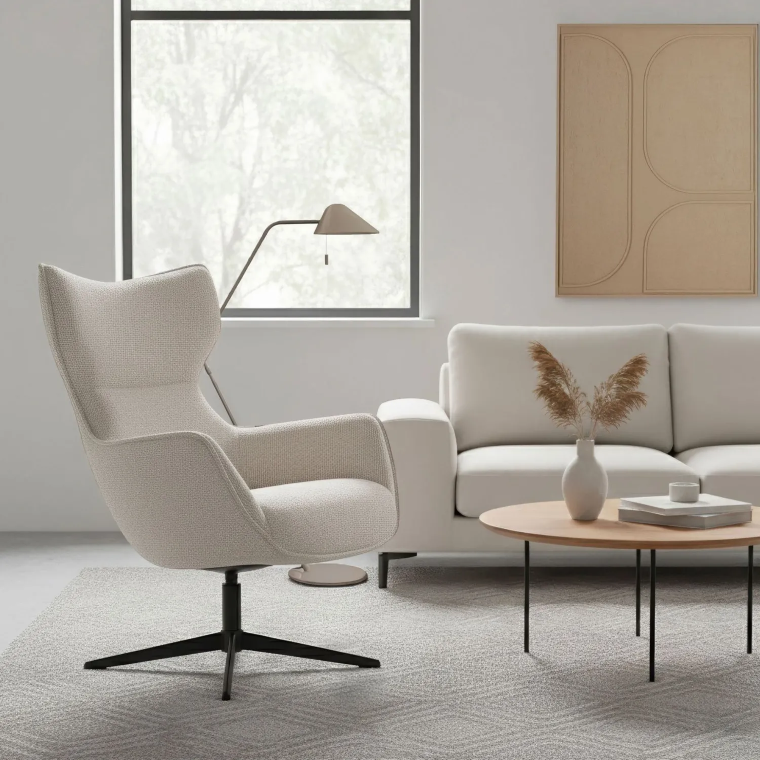 Relaxfauteuils-Eijerkamp Collectie Maarten Relaxfauteuil Naturel
