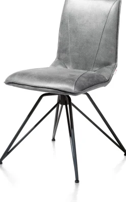 Eetkamerstoelen Zonder Armleuning-XOOON Mac Eetkamerstoel Lichtgrijs