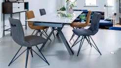 Eetkamerstoelen Zonder Armleuning-XOOON Mac Eetkamerstoel Off Black