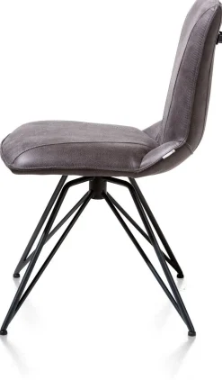 Eetkamerstoelen Zonder Armleuning-XOOON Mac Eetkamerstoel Off Black