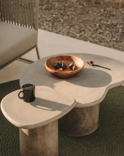 Organische Salontafels-Kave Home Macarella Salontafel Grijs