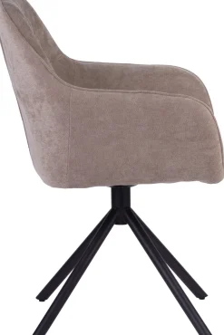 Draaibare Eetkamerstoelen|Eetkamerstoelen Met Armleuning-Eijerkamp Collectie Maddox Eetkamerstoel Brown