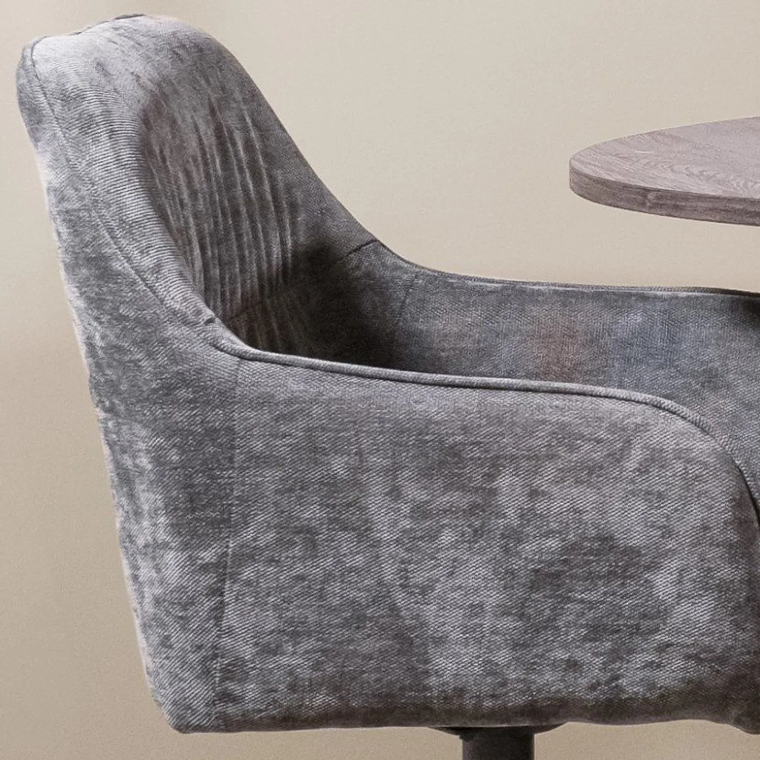 Eetkamerstoelen Met Armleuning|Kuipstoelen-Eijerkamp Collectie Maddox Eetkamerstoel Dark Grey