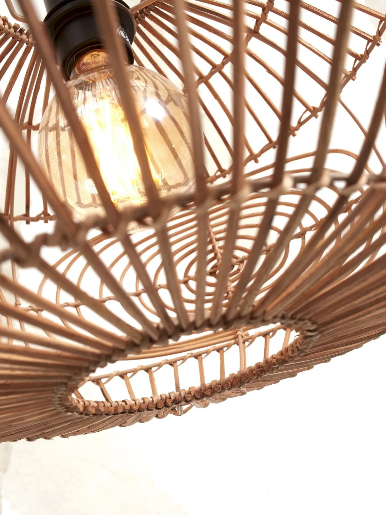 Rotan Plafondlampen|Plafondlampen-Good&Mojo Madeira Plafondlamp Natural