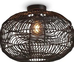 Rotan Plafondlampen|Plafondlampen-Good&Mojo Madeira Plafondlamp Black