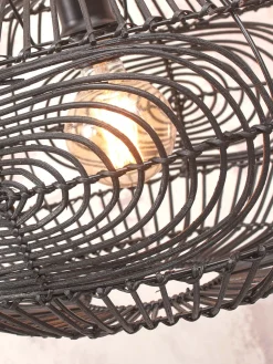 Rotan Plafondlampen|Plafondlampen-Good&Mojo Madeira Plafondlamp Black