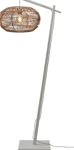 Vloerlampen|Vloerlampen-Good&Mojo Madeira Vloerlamp White, Natural, Grey