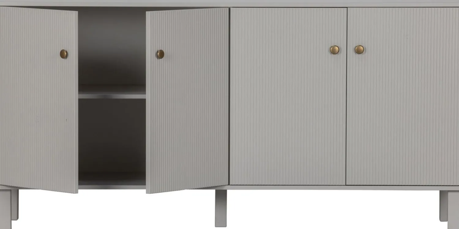 Dressoirs-WOOOD Madu Dressoir Cloud Grey