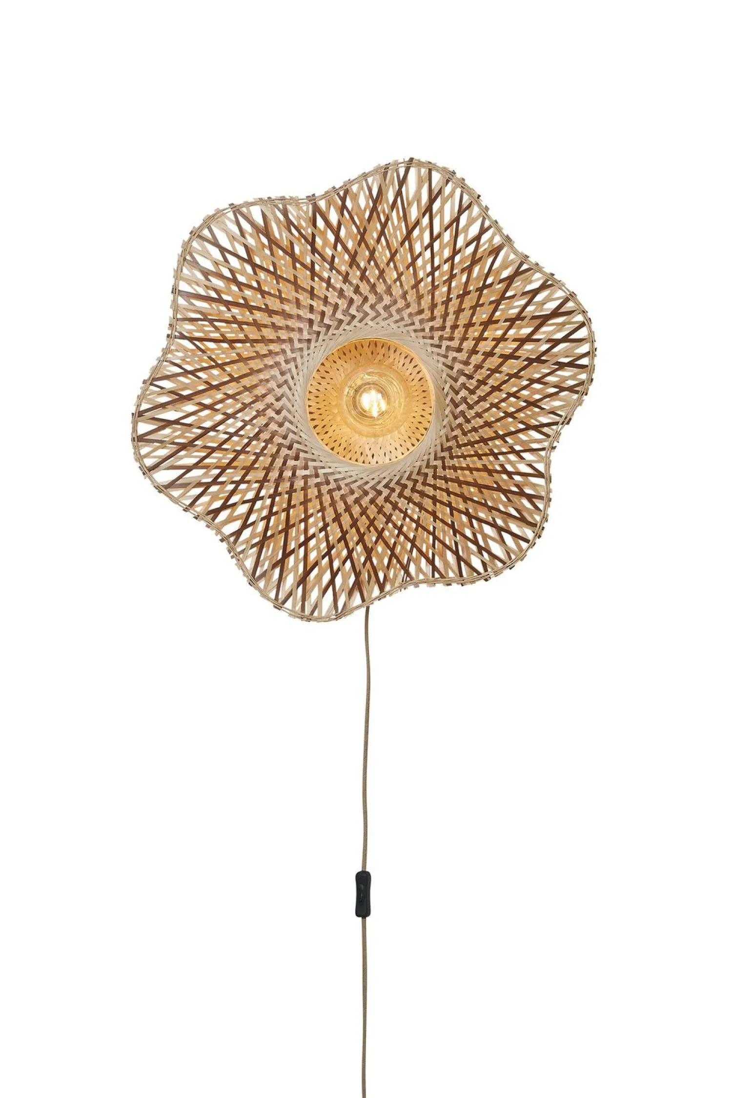 Wandlampen|Wandlampen-Good&Mojo Madura Wandlamp Natural, Brown