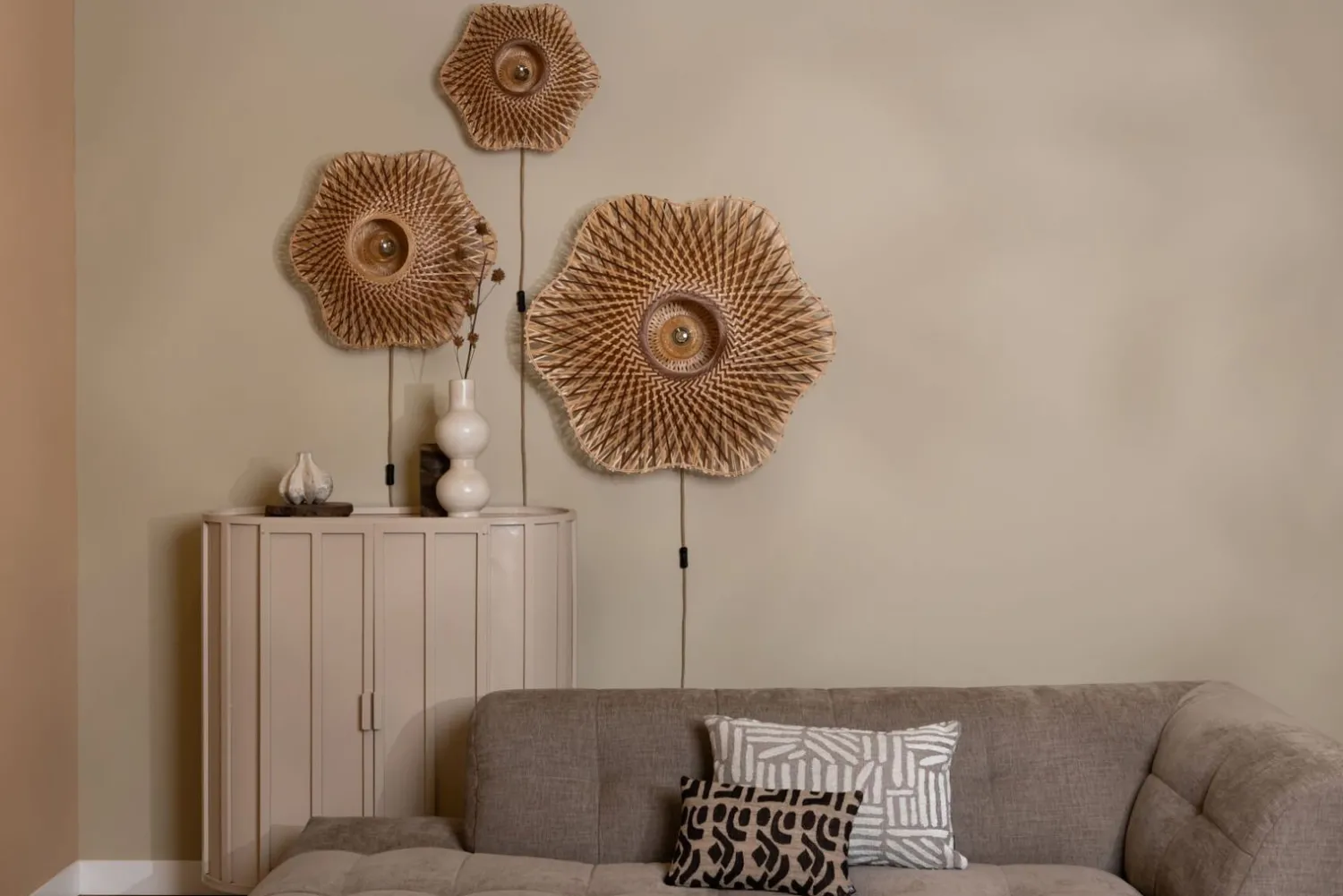 Wandlampen|Wandlampen-Good&Mojo Madura Wandlamp Natural, Brown