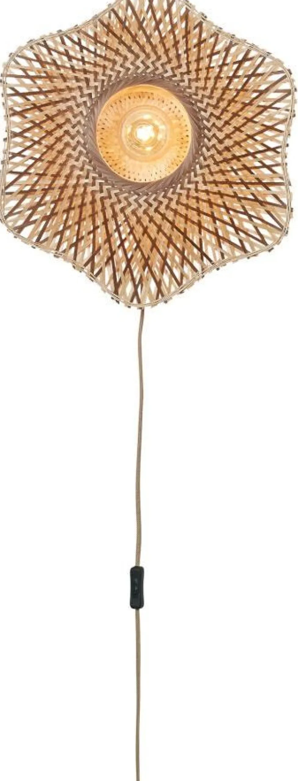 Wandlampen|Wandlampen-Good&Mojo Madura Wandlamp Natural, Brown