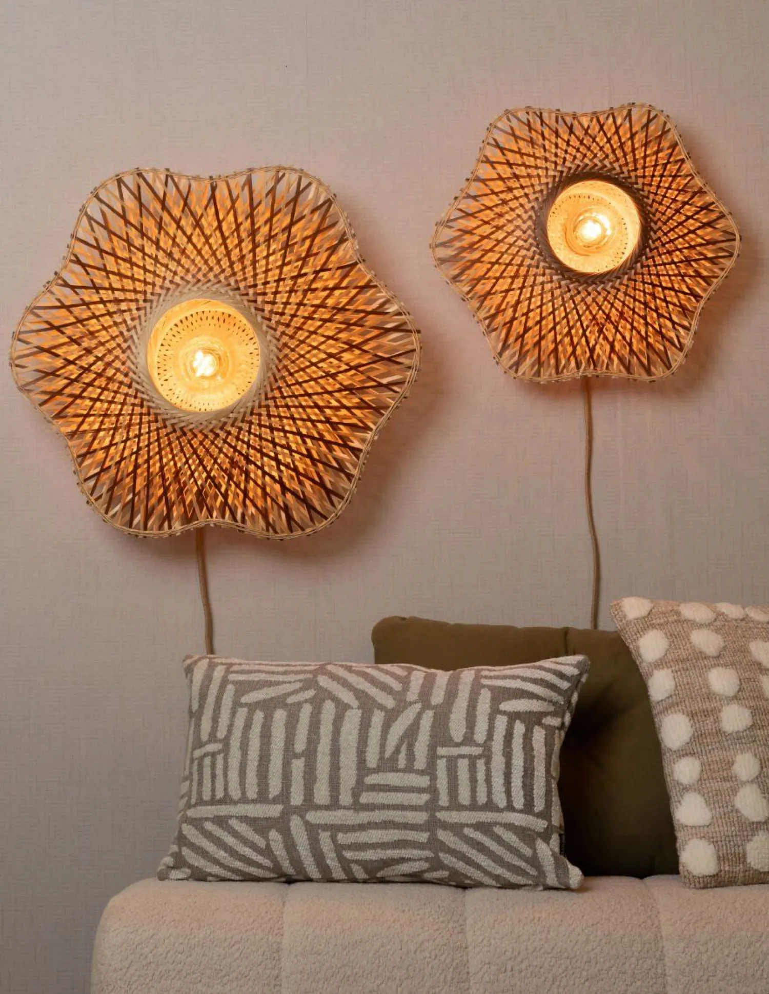 Wandlampen|Wandlampen-Good&Mojo Madura Wandlamp Natural, Brown