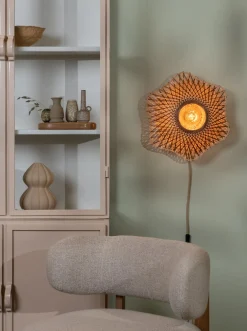Wandlampen|Wandlampen-Good&Mojo Madura Wandlamp Natural, Brown