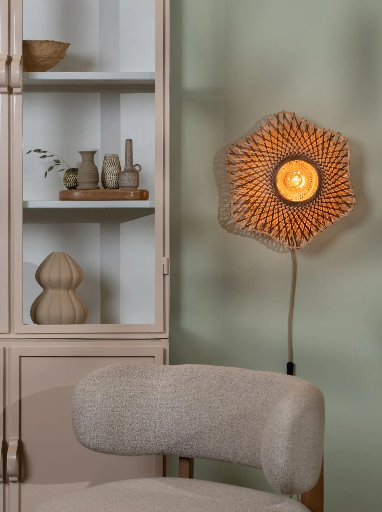 Wandlampen|Wandlampen-Good&Mojo Madura Wandlamp Natural, Brown