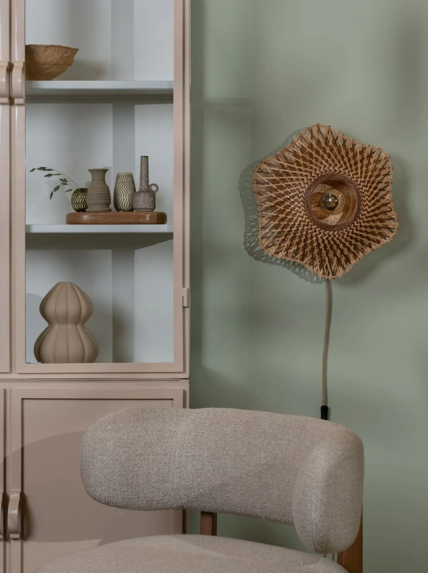 Wandlampen|Wandlampen-Good&Mojo Madura Wandlamp Natural, Brown