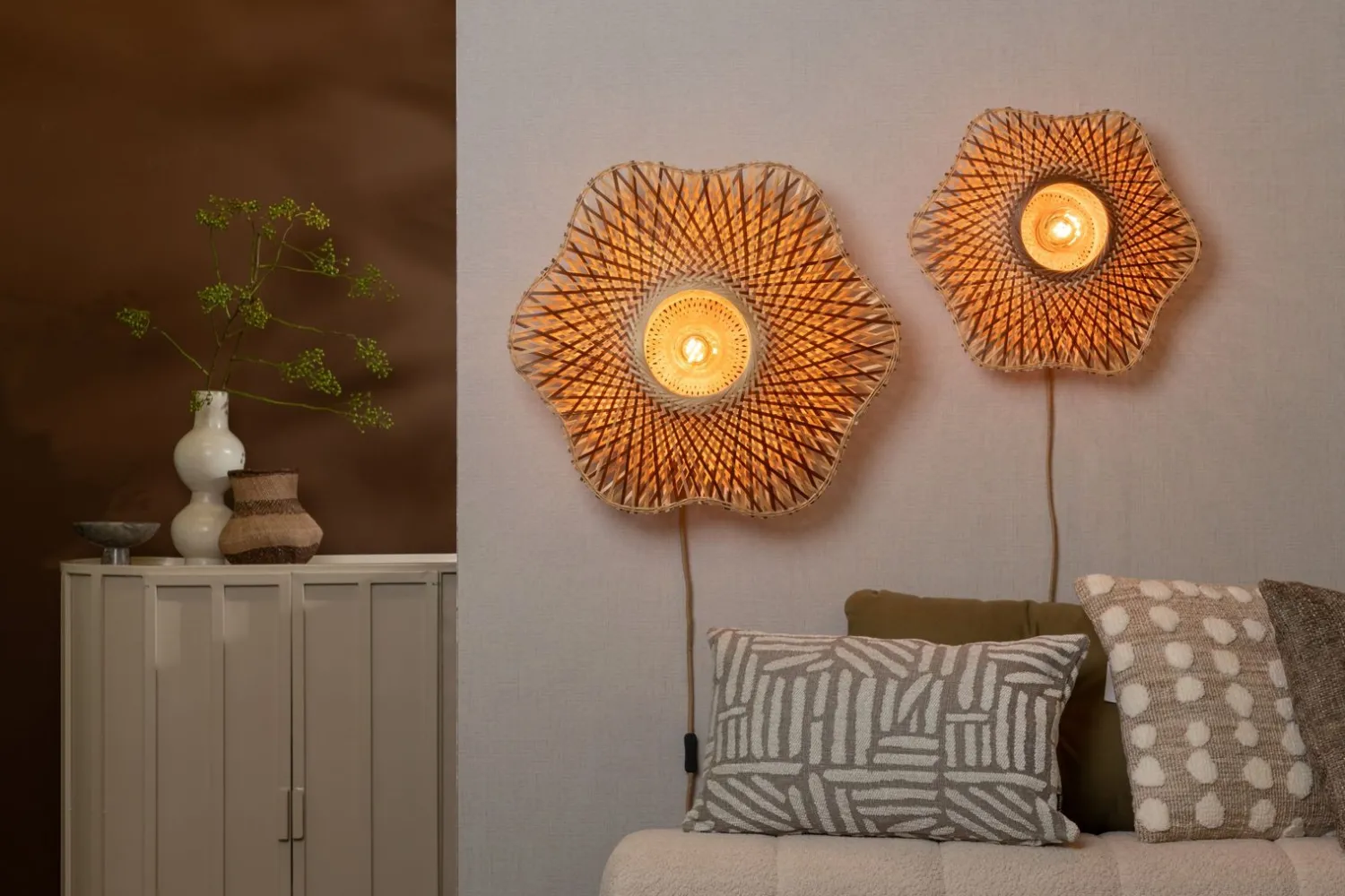 Wandlampen|Wandlampen-Good&Mojo Madura Wandlamp Natural, Brown
