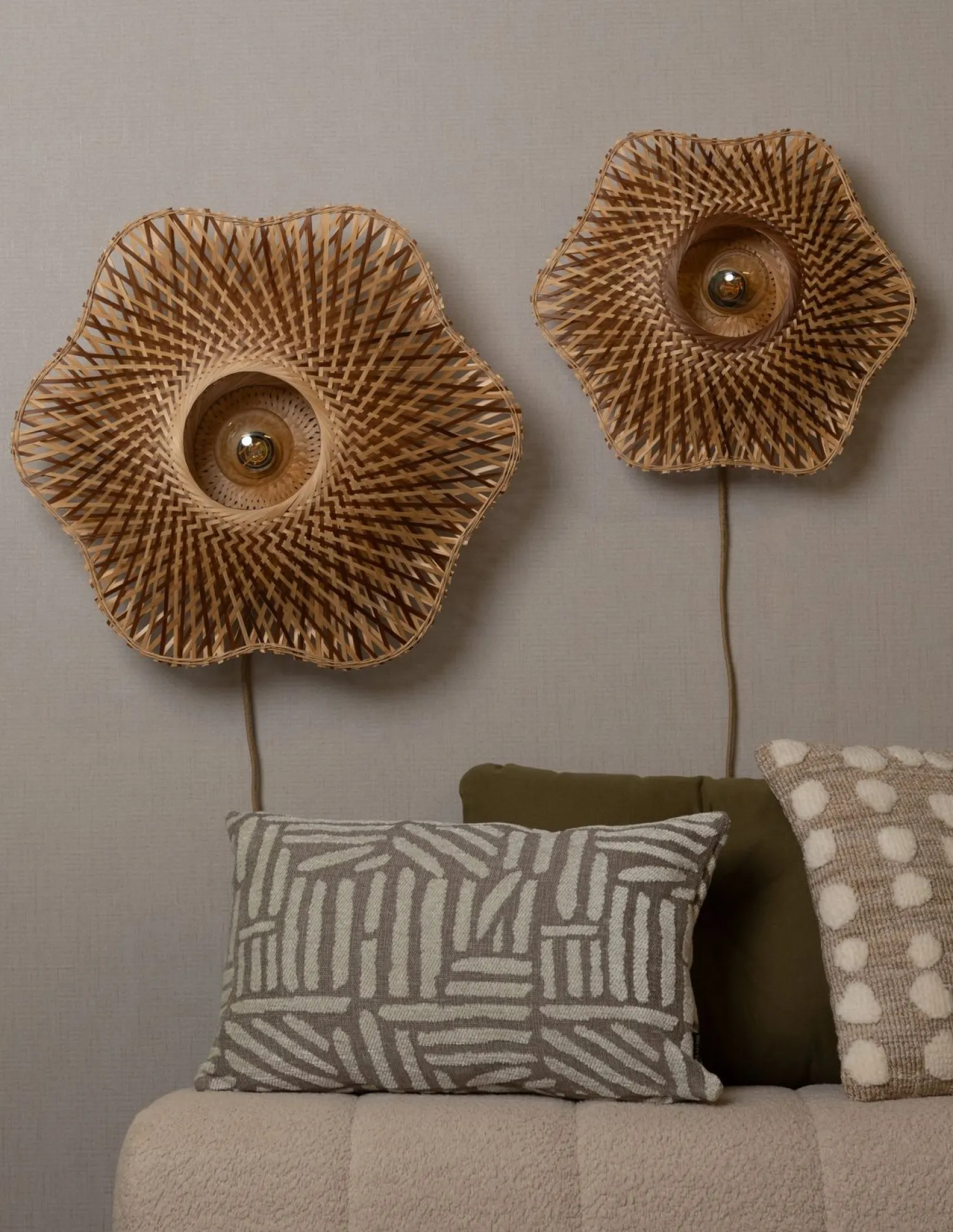 Wandlampen|Wandlampen-Good&Mojo Madura Wandlamp Natural, Brown