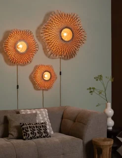 Wandlampen|Wandlampen-Good&Mojo Madura Wandlamp Natural, Brown