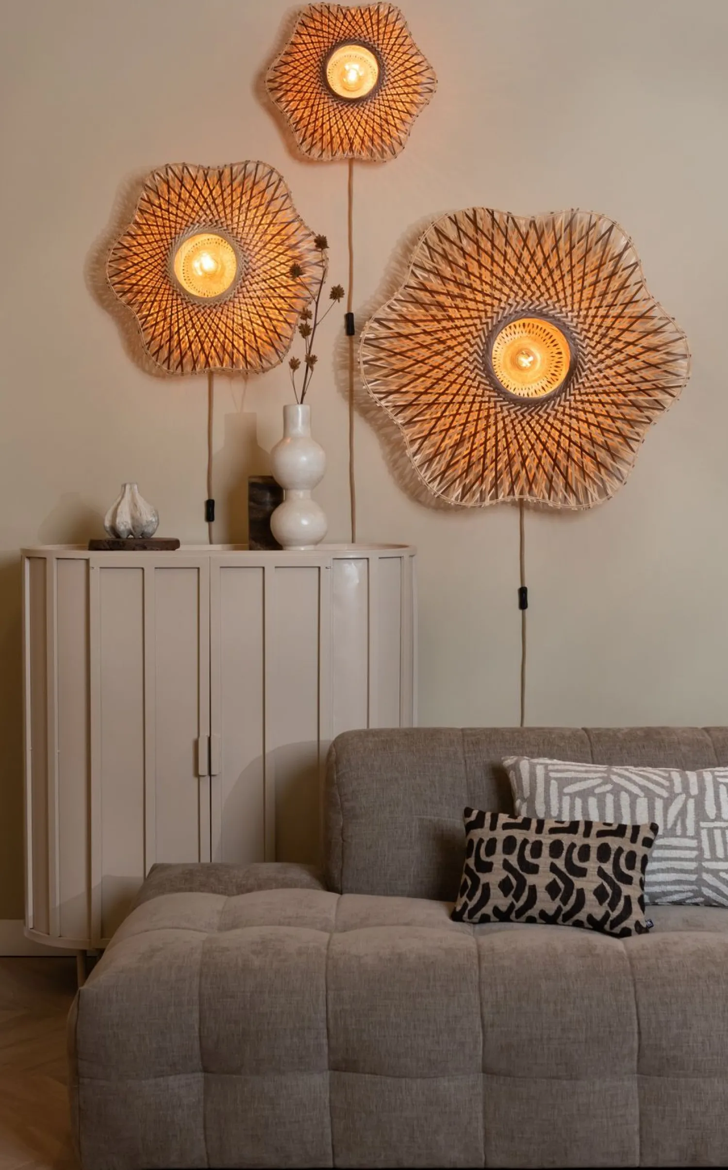 Wandlampen|Wandlampen-Good&Mojo Madura Wandlamp Natural, Brown