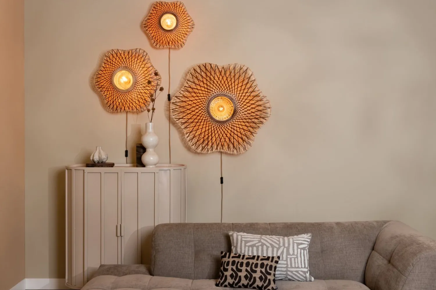 Wandlampen|Wandlampen-Good&Mojo Madura Wandlamp Natural, Brown