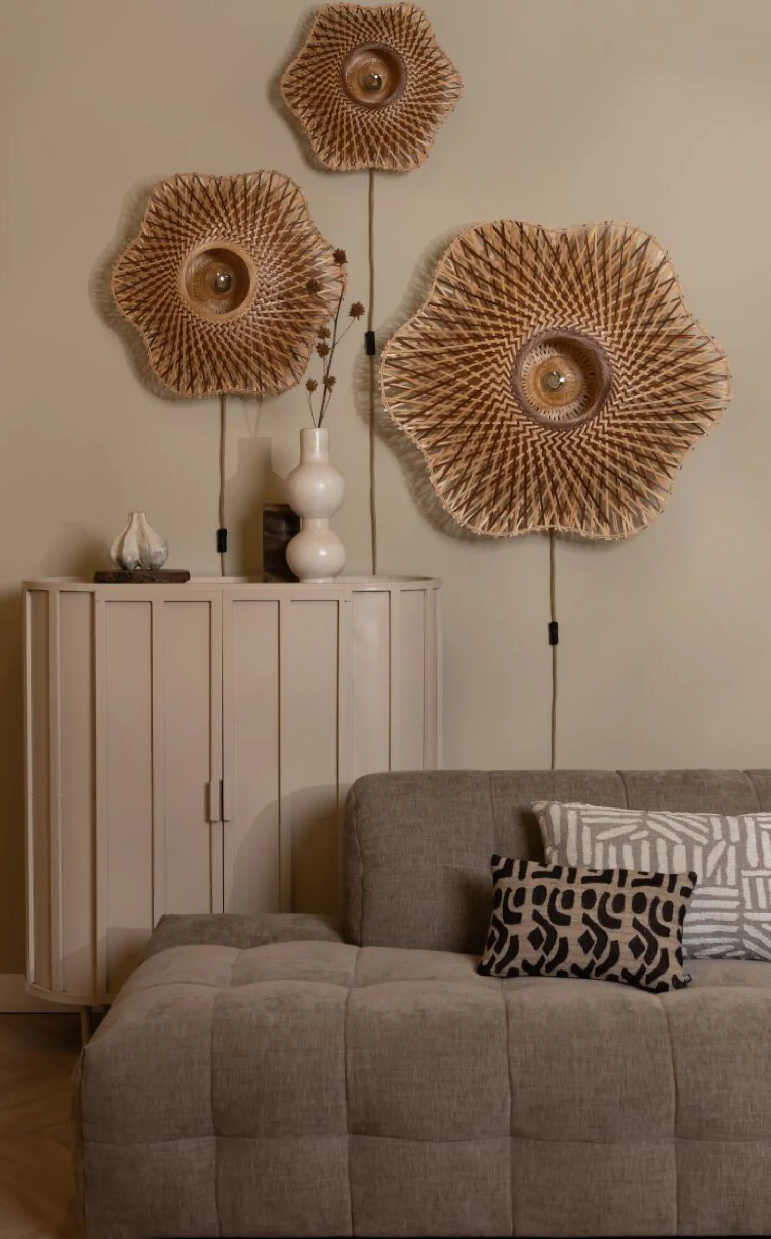 Wandlampen|Wandlampen-Good&Mojo Madura Wandlamp Natural, Brown