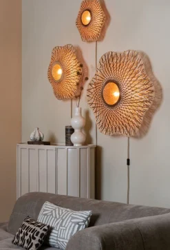 Wandlampen|Wandlampen-Good&Mojo Madura Wandlamp Natural, Brown