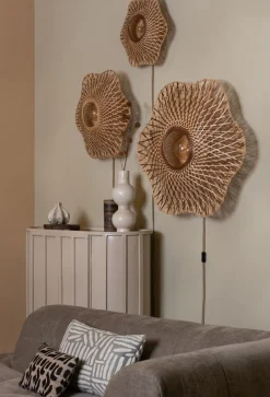 Wandlampen|Wandlampen-Good&Mojo Madura Wandlamp Natural, Brown