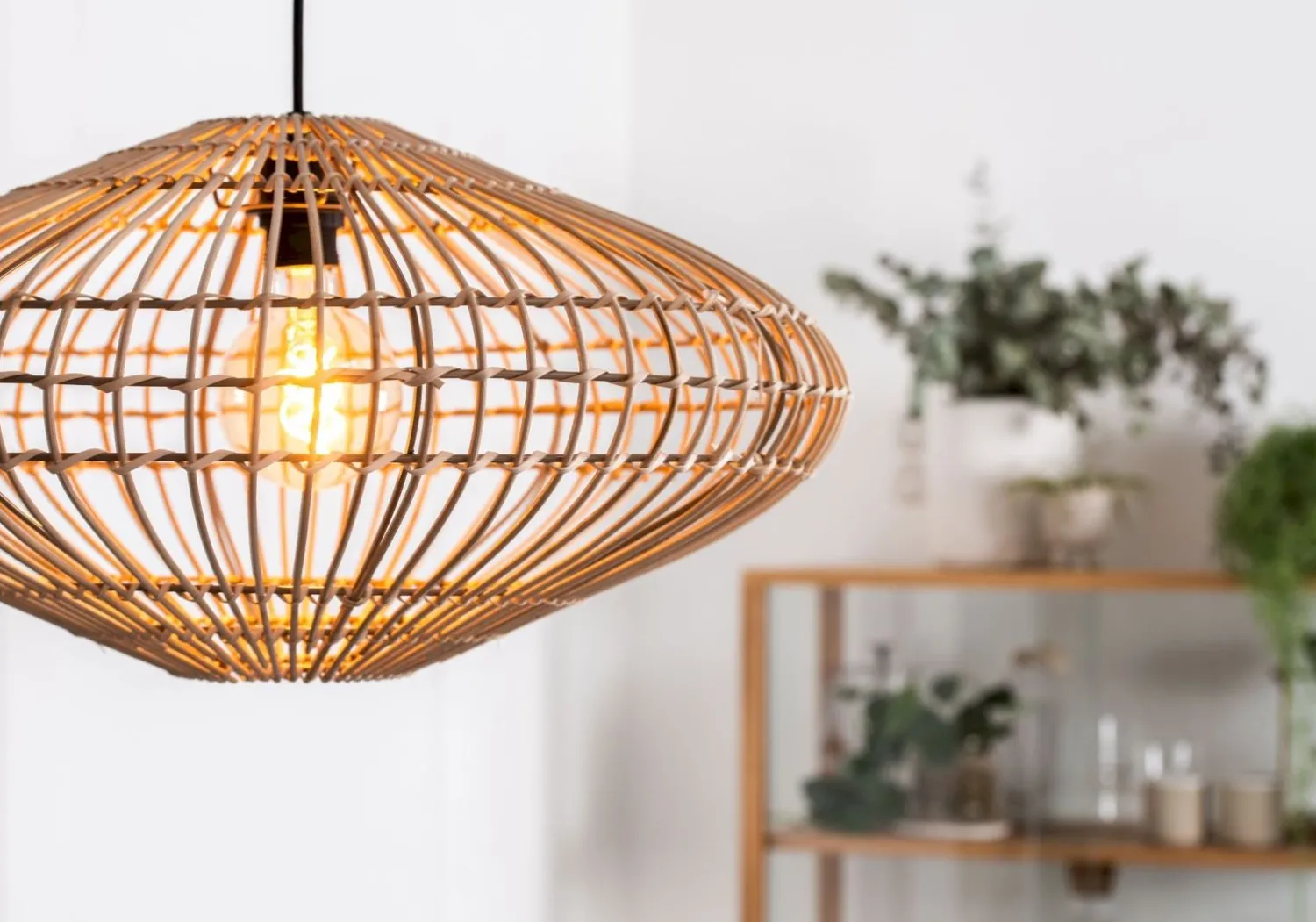 Hanglampen|Hanglampen-Lucide Magali Hanglamp Naturel
