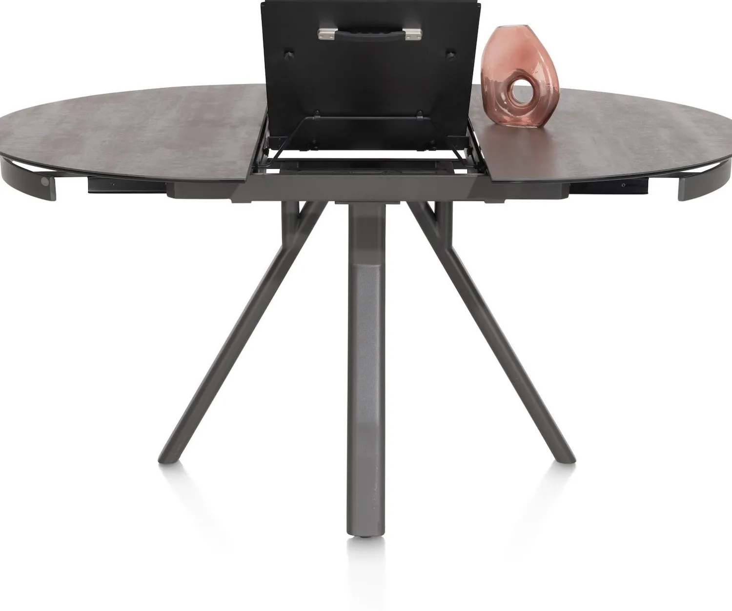 Uitschuifbare Eettafels|Ronde Eettafels-Henders en Hazel Magalo Eettafel Grafiet