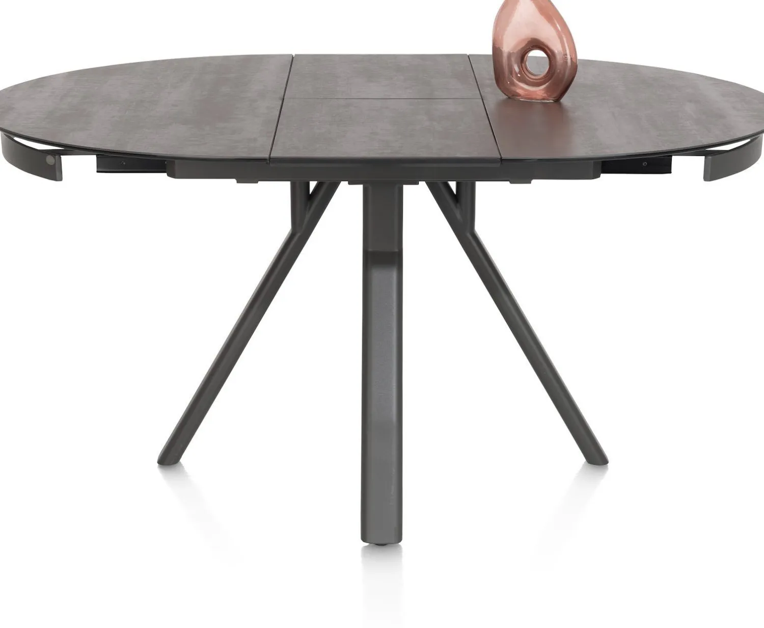 Uitschuifbare Eettafels|Ronde Eettafels-Henders en Hazel Magalo Eettafel Grafiet