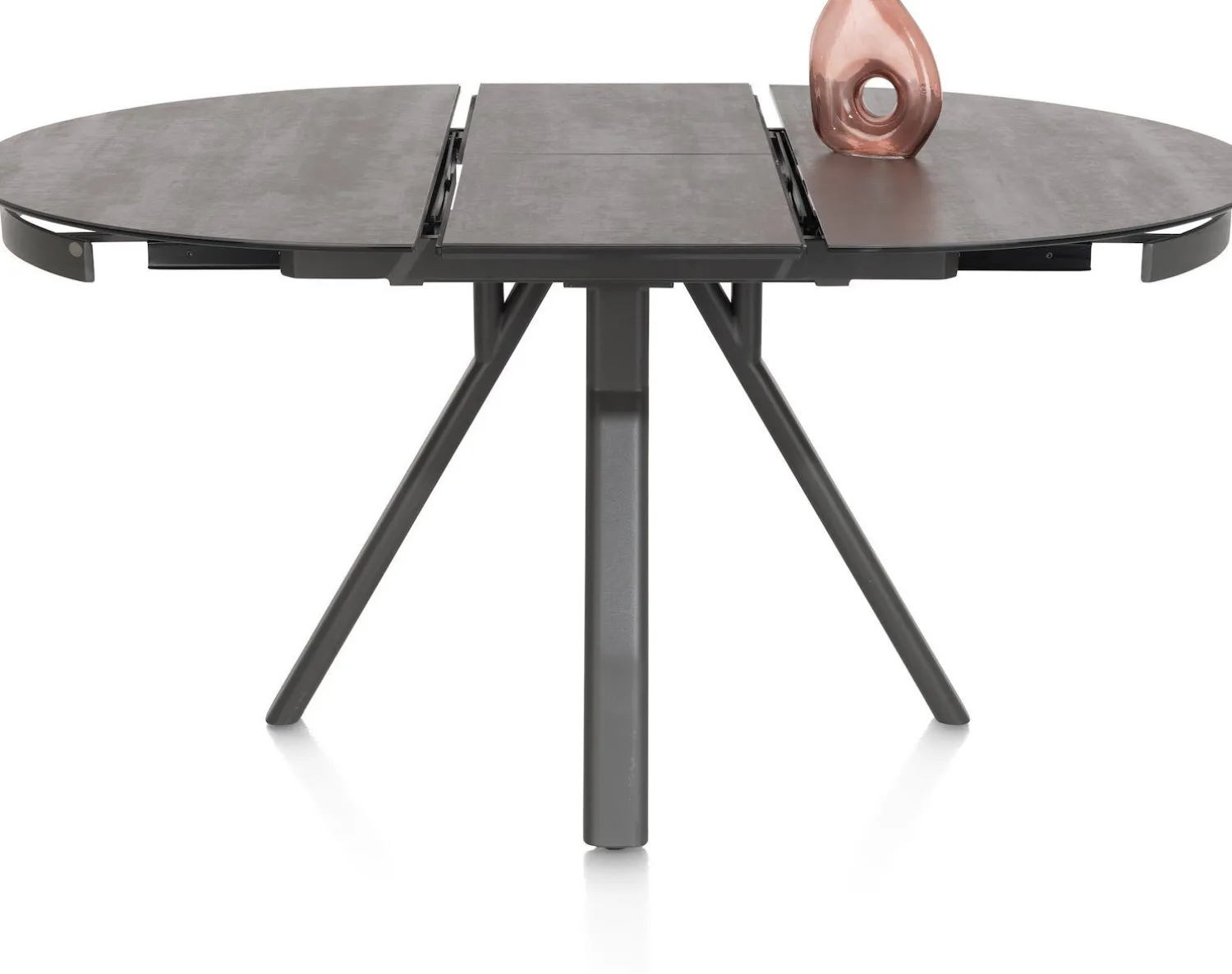 Uitschuifbare Eettafels|Ronde Eettafels-Henders en Hazel Magalo Eettafel Grafiet