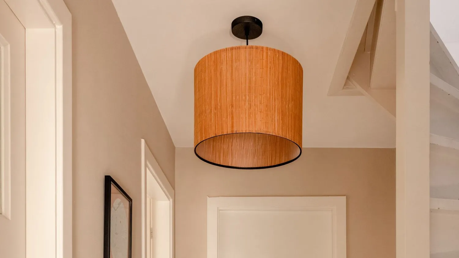 Hanglampen|Hanglampen-Lucide Magius Hanglamp Naturel