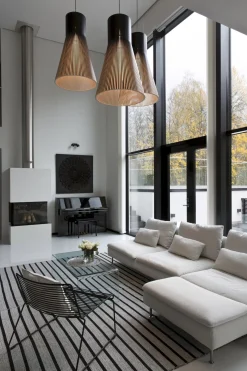 Hanglampen|Hanglampen-Secto Design Magnum 4202 Hanglamp Walnut