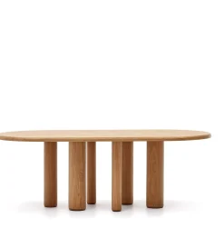 Houten Eettafels-Kave Home Mailen Eettafel Naturel