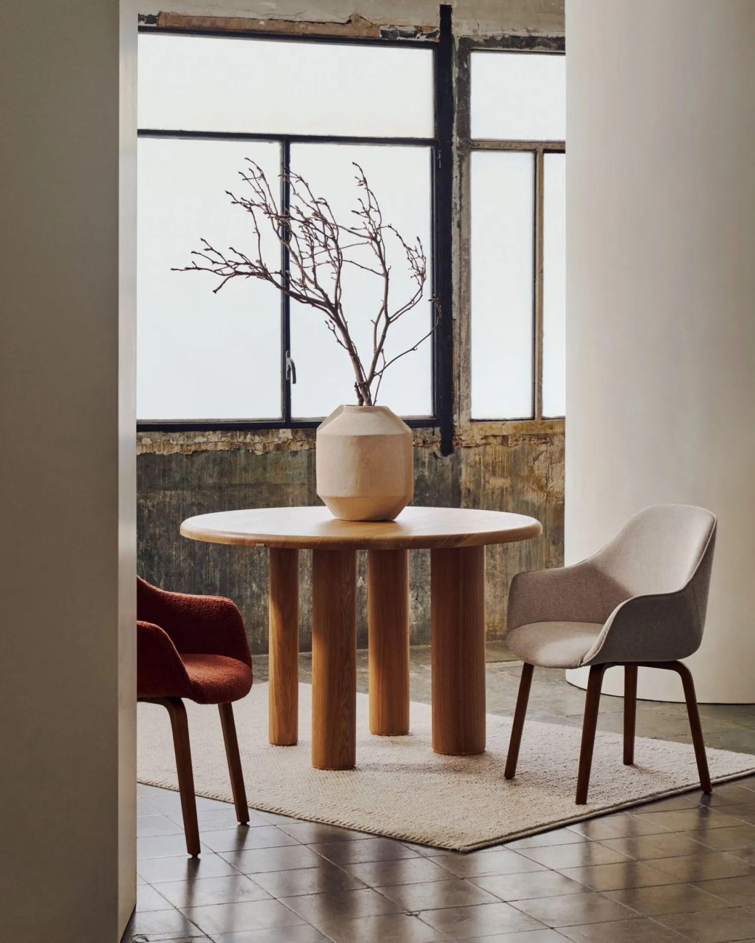 Ronde Eettafels-Kave Home Mailen Rond Eettafel Naturel