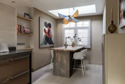 Stoffen Barkrukken|Barkrukken Met Armleuning-Kave Home Maina Barstoel Beige