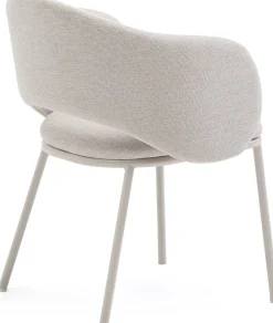 Eetkamerstoelen Met Armleuning-Kave Home Maina Eetkamerstoel Beige
