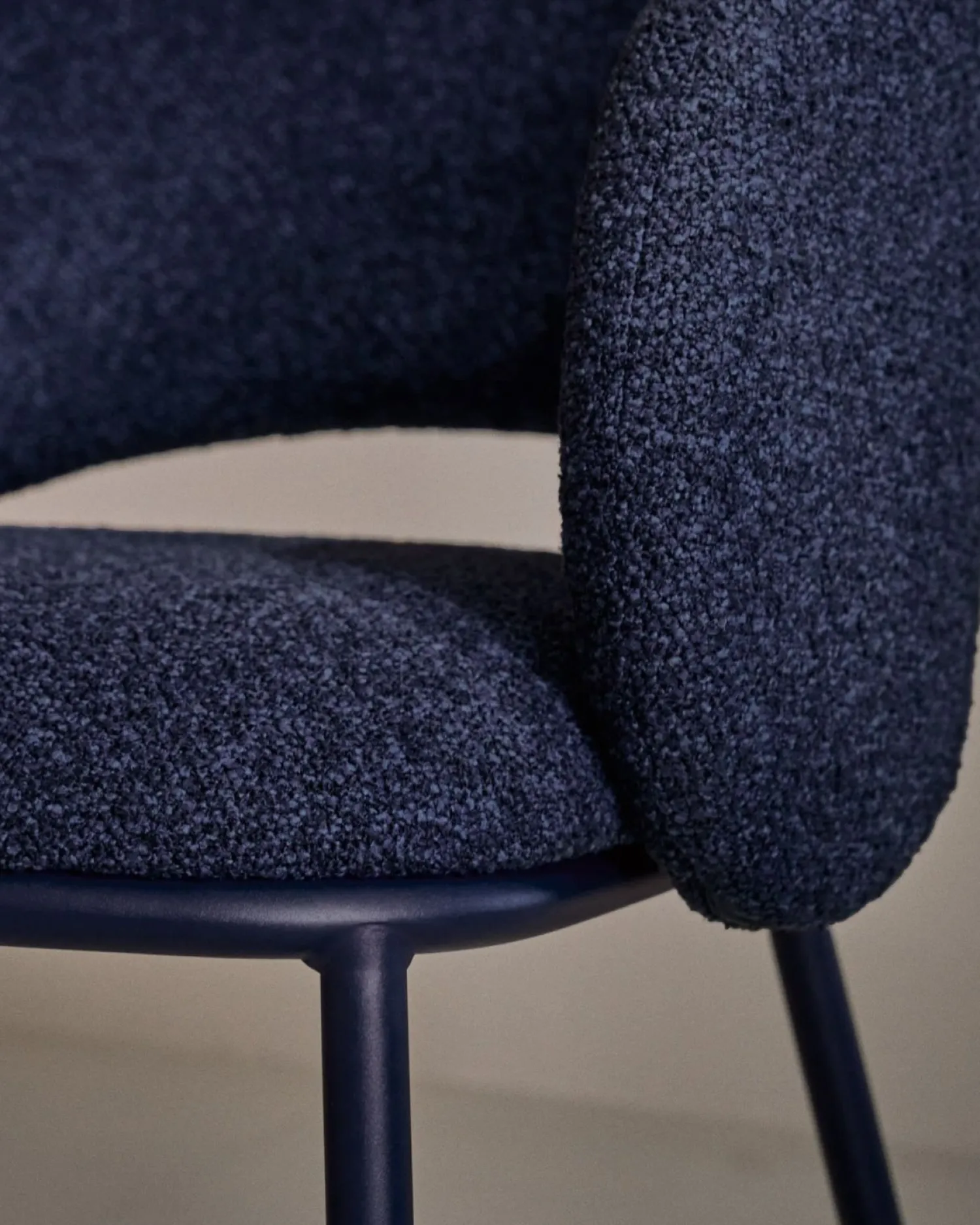 Eetkamerstoelen Met Armleuning-Kave Home Maina Eetkamerstoel Blauw