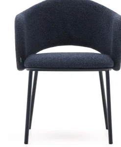 Eetkamerstoelen Met Armleuning-Kave Home Maina Eetkamerstoel Blauw