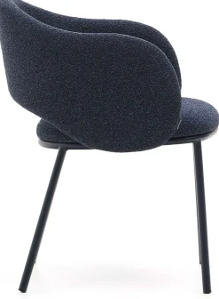 Eetkamerstoelen Met Armleuning-Kave Home Maina Eetkamerstoel Blauw