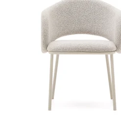 Eetkamerstoelen Met Armleuning-Kave Home Maina Eetkamerstoel Creme