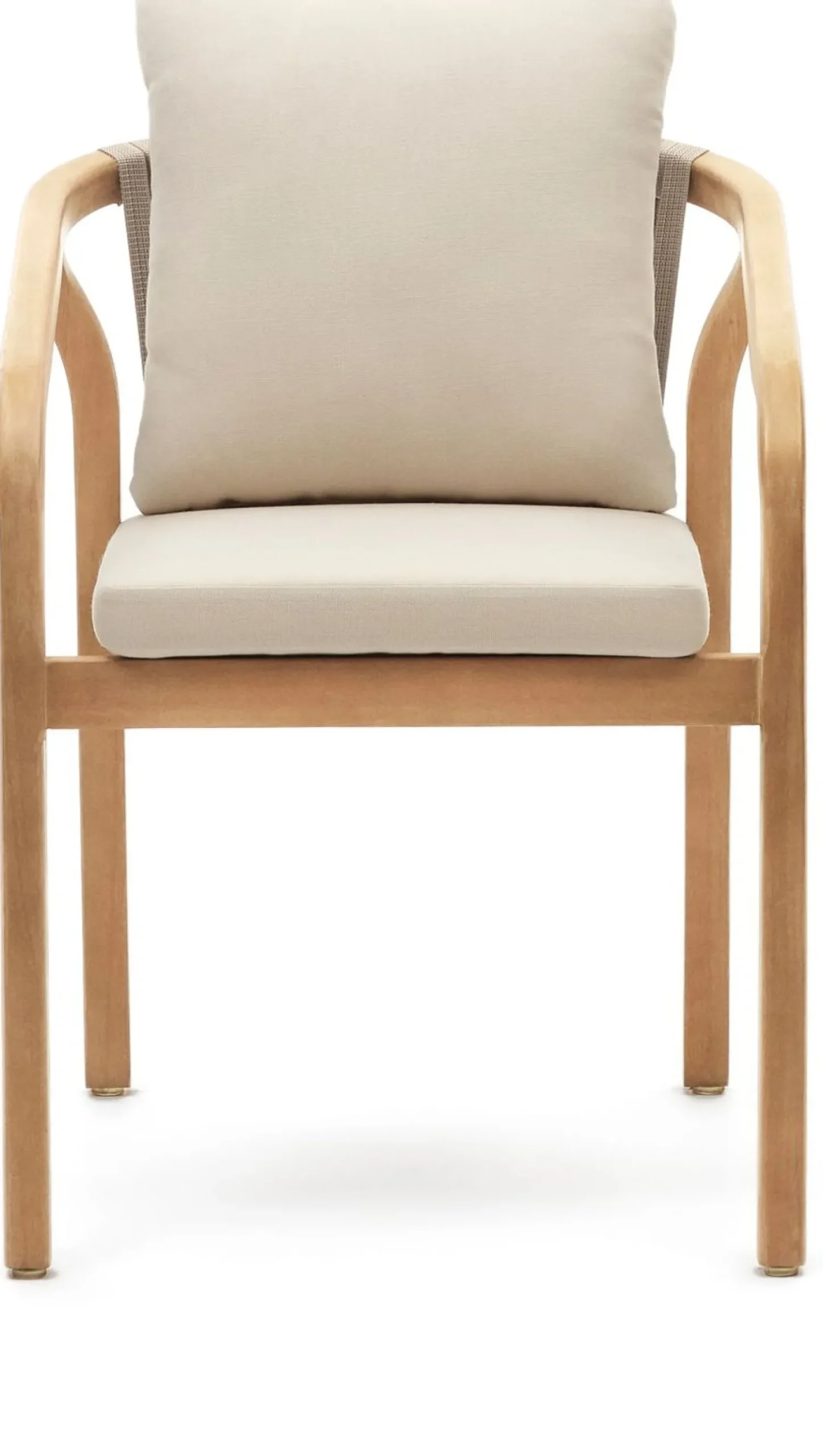 Tuinstoelen|Eetkamerstoelen Met Armleuning-Kave Home Malaret Tuinstoel Beige, Naturel