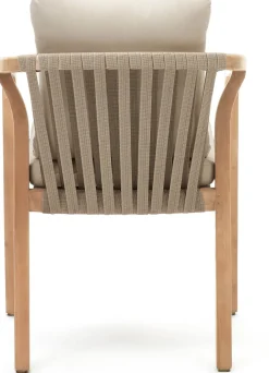 Tuinstoelen|Eetkamerstoelen Met Armleuning-Kave Home Malaret Tuinstoel Beige, Naturel