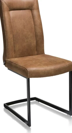 Eetkamerstoelen Zonder Armleuning-Henders en Hazel Malene Eetkamerstoel Cognac
