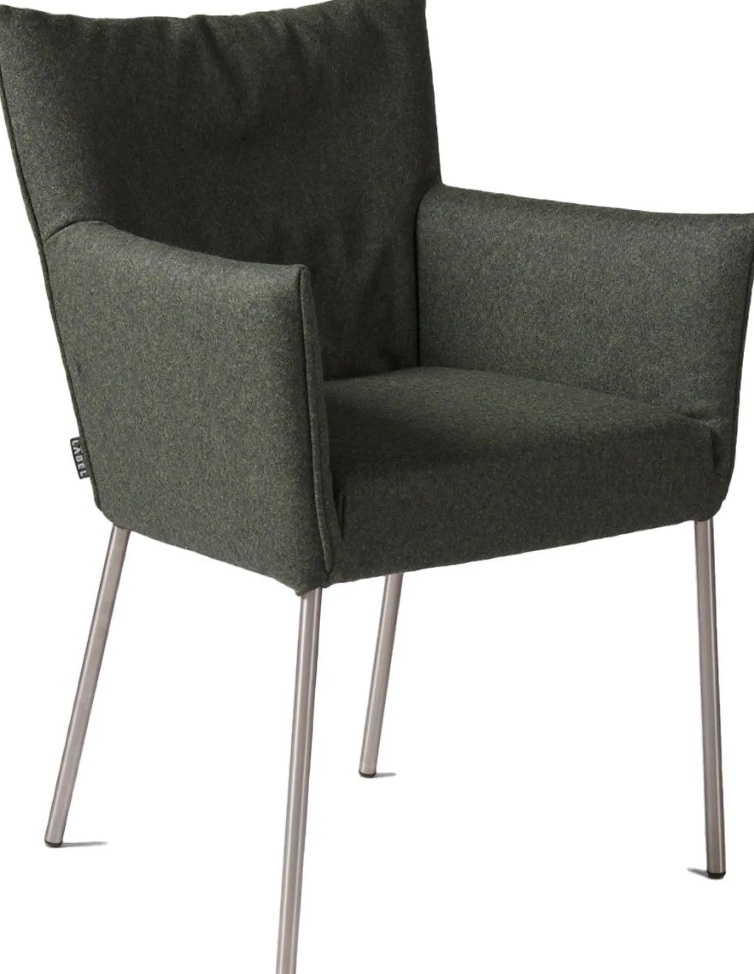 Design Stoelen|Eetkamerstoelen Met Armleuning-LABEL Vandenberg Mali Armstoel Groen