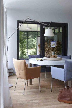Design Stoelen|Eetkamerstoelen Met Armleuning-LABEL Vandenberg Mali Armstoel Groen
